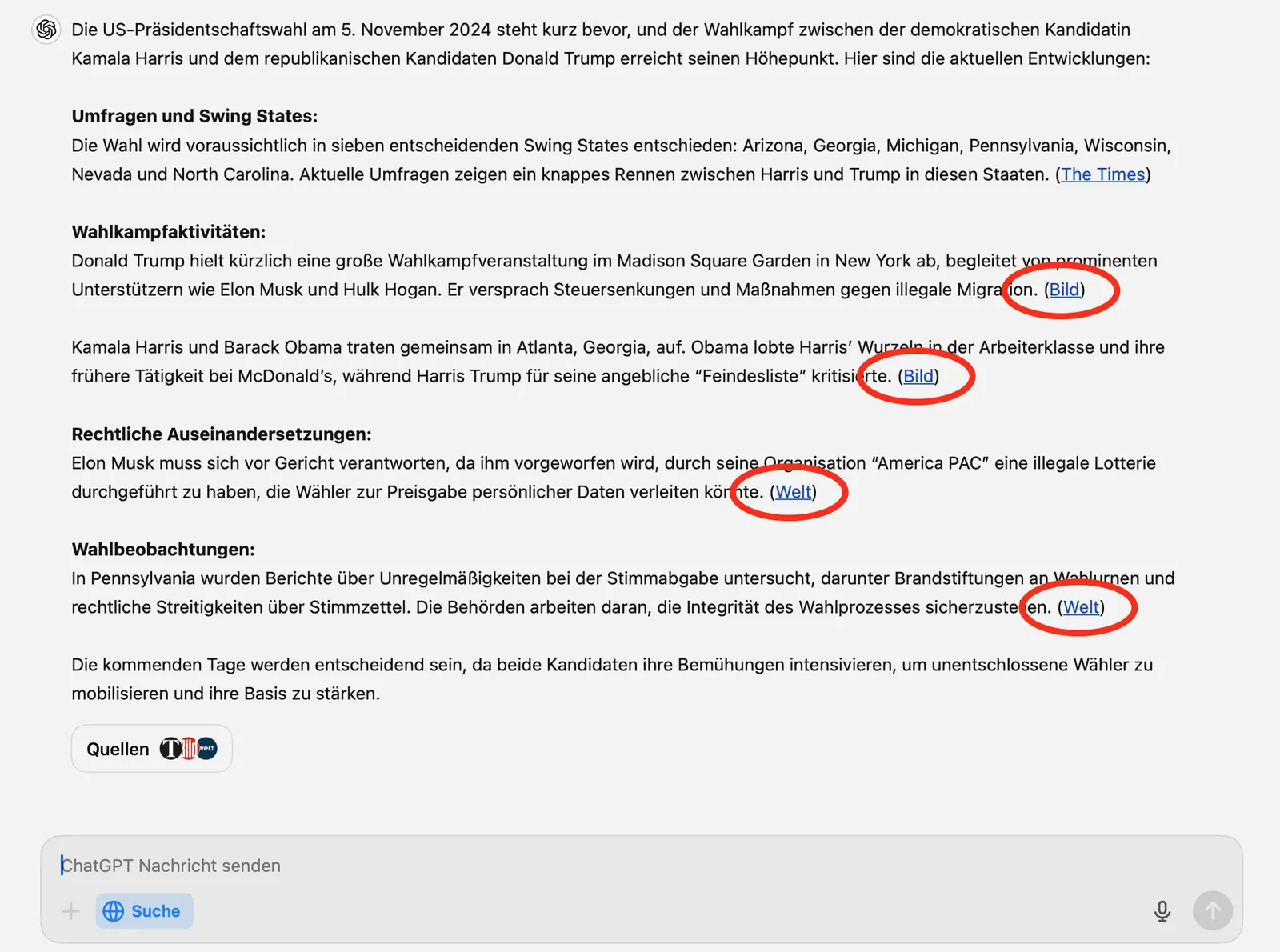 ChatGPT Search und die Springer-Medien