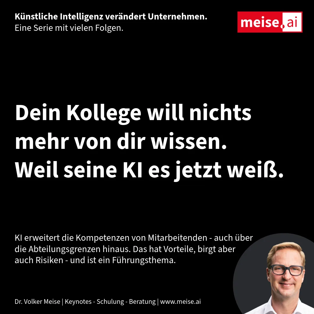 KI erweitert Kompetenzen - das hat Folgen