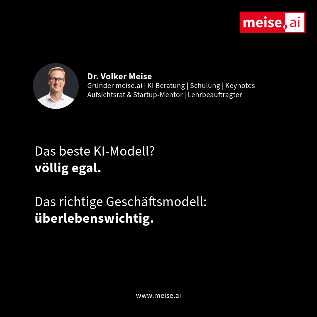 Das beste KI-Modell? Irrelevant