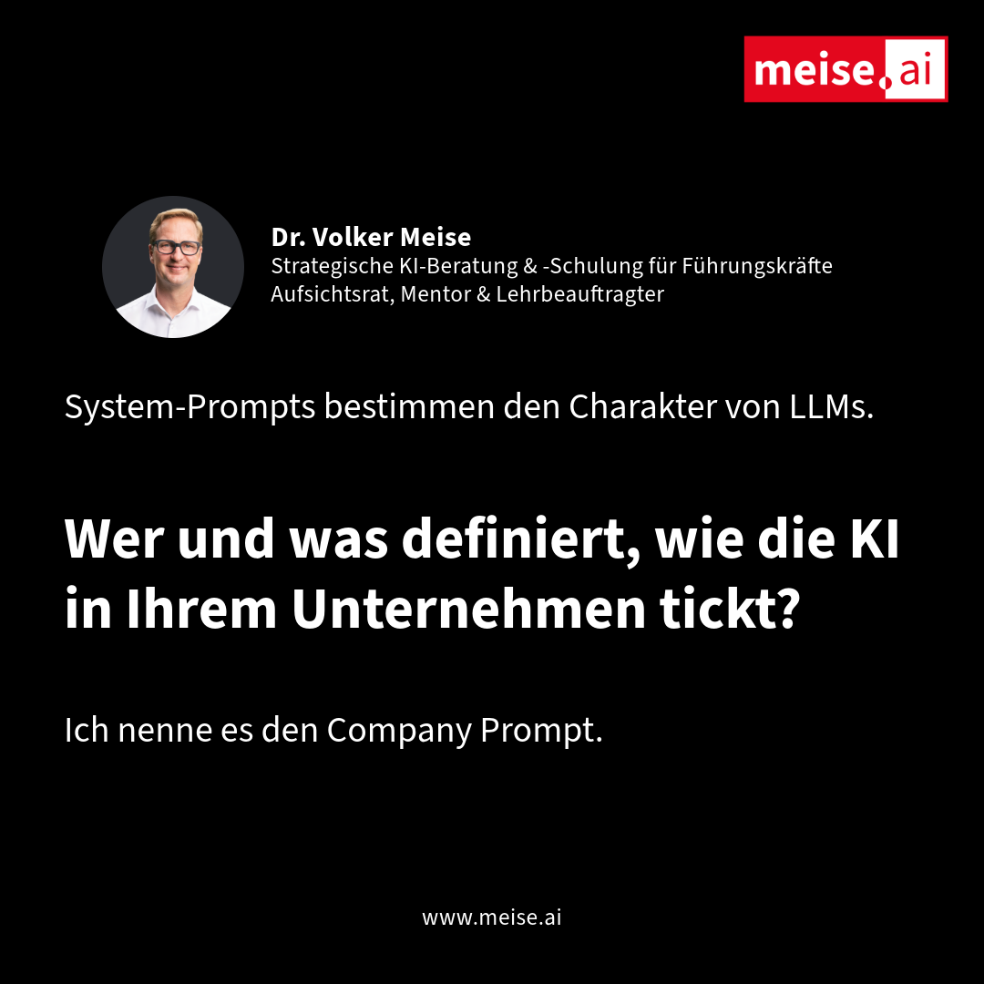 Der Charakter ihrer KI liegt in Ihrer Hand