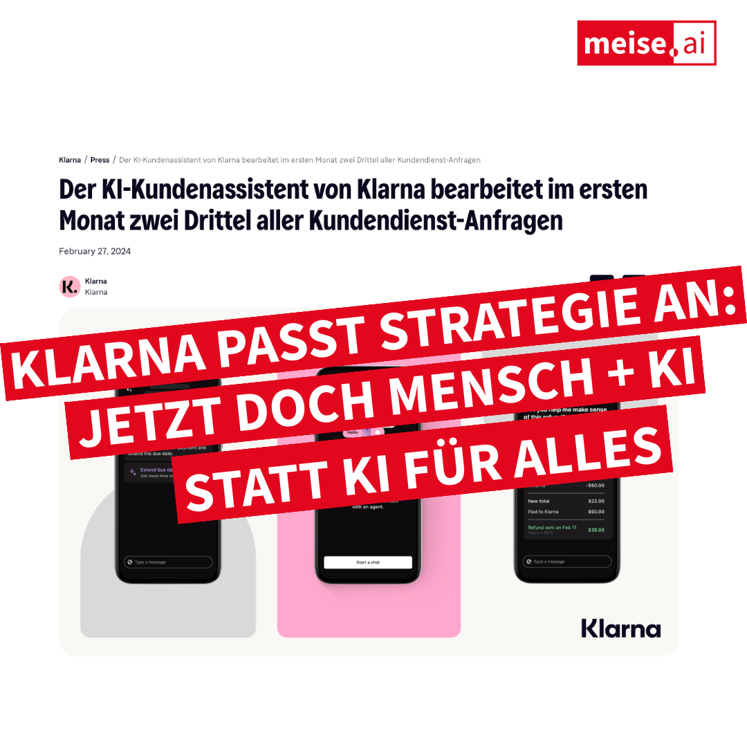 KLARNA: Doch mehr Mensch statt KI