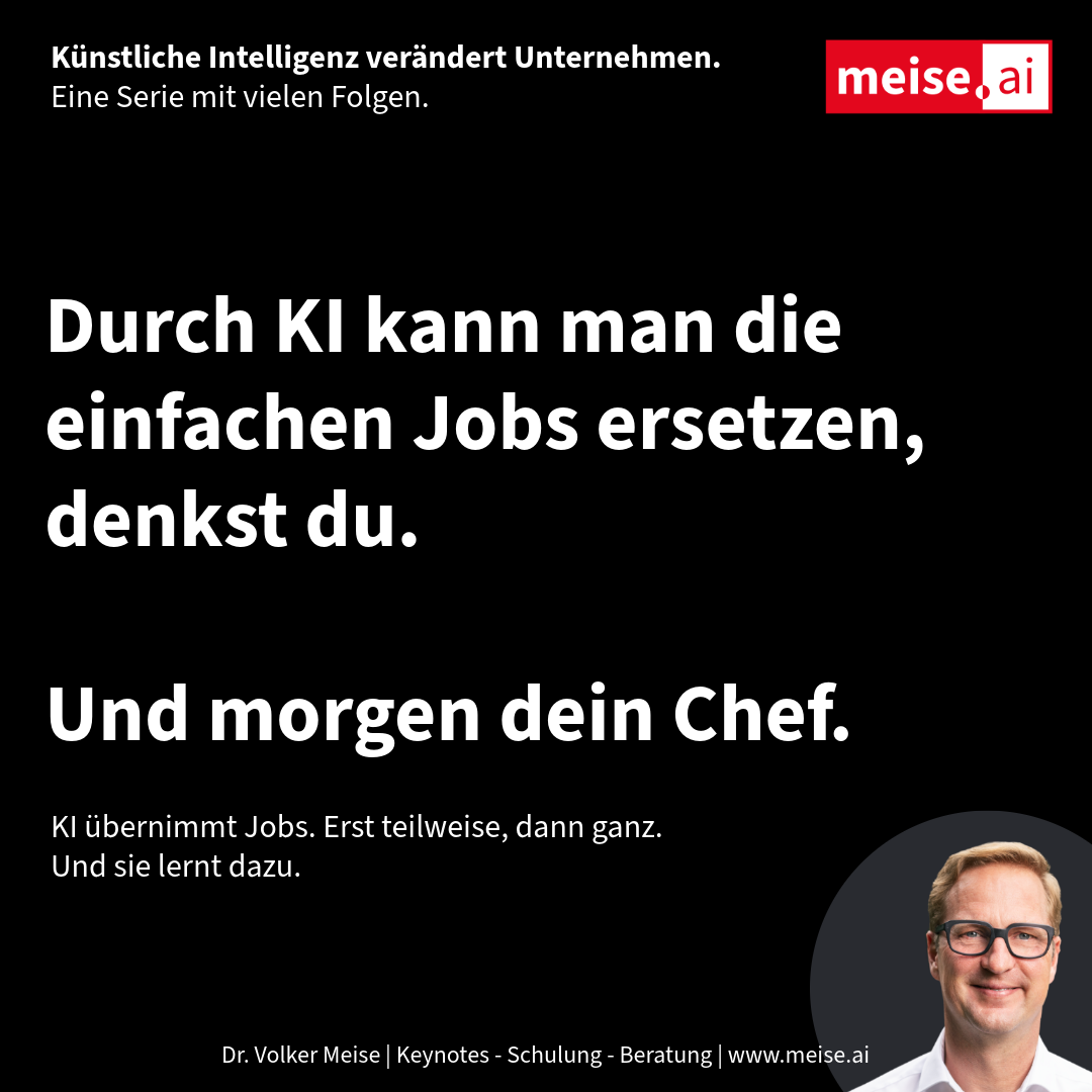 KI übernimmt Jobs. Nicht nur die einfachen.
