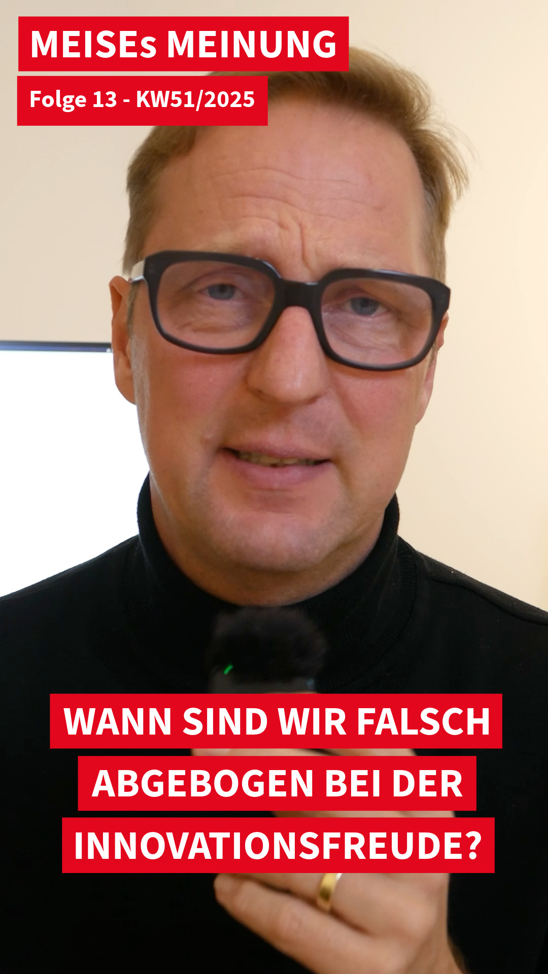 Wo ist die Innovationsfreude hin?